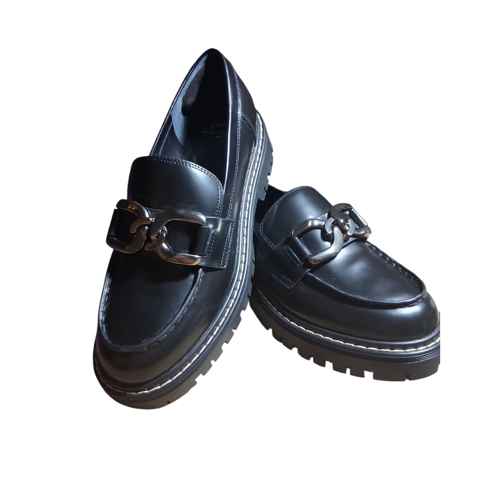 Marc Fisher‎ Career Casual Preppy Chunky Women's size 9M Trisca Leather Loafer